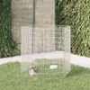 vidaXL Recinto per animali liberi 6 pezzi 54x100 cm Ferro Anteprima dell’immagine prodotto 2