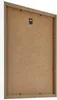 The back of a white picture frame with a brown backing board. Produktbild-Vorschau