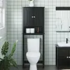 vidaXL Toilettenschrank BERG Schwarz 60x27x164,5 cm Produktbild-Vorschau 2