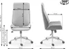 Fauteuil pivotant AURY - noir / noyer Voir les images du produit 6