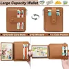 Echtes Leder RFID Kreditkartenetui Damen Herren Slim Wallet Produktbild-Vorschau 2