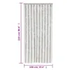Záves proti hmyzu bledobéžový a biely 100x220 cm ženilka Náhľad obrázku produktu 7