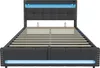 Merax hydraulisch verstelbaar bed met bekleding, 180x200 Productafbeelding-voorbeeld 9