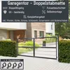 Gartentor Tor Gartenzaun Zaun 300x120 cm Doppelflügelig Produktbild-Vorschau 2