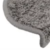 vidaXL Stufenmatten 15 Stk. 65x21x4 cm Grau Halbrund Groß Produktbild-Vorschau 7