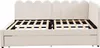 Letto imbottito a L Merax 140×200 cm con letto estraibile, Anteprima dell’immagine prodotto 10