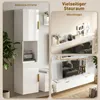 HOMCOM Wohnwand Wohnzimmer mit Wandregal und Produktbild-Vorschau 4