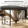 Biurko komputerowe HOMCOM z 2 szufladami, 120 x 60 x 77 cm, Podgląd zdjęcia produktu 7