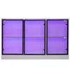 Merax Glasvitrine mit LED Beleuchtung, Kommode mit 3 Glas Produktbild-Vorschau 6