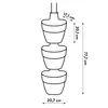 elho® Vibia campana 3er Wandtopf vertikal forrest Produktbild-Vorschau 6