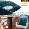 Dekokissenbezug BIG-Cord weich und flauschig ohne Füllung 60 x 60 cm Türkis, Ansicht 3 Produktbild-Vorschau
