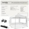 tectake® Aluminium Pavillon Olivia 3 x 3 m Produktbild-Vorschau 5