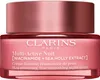 A close-up studio shot of a pink jar of Clarins Multi-Active Nuit night cream. Náhľad obrázku produktu