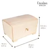 Creative Deco Grote Afsluitbare Doos Houten Sieraad, 20 x Productafbeelding-voorbeeld 3