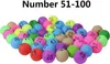 50 Stück Nummer 1-200, verschiedene Farben, Lucky Dip, Produktbild-Vorschau 5