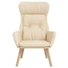 Sessel Creme Stoff 70 x 77 x 94 cm (B x T x H) Sitzbreite Produktbild-Vorschau 3