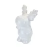 Weißes Rentier aus Keramik 11 cm Produktbild-Vorschau 2