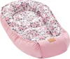 Roses & Smokey Pink Soft Velvet Babynest Kokon Comfort Produktbild-Vorschau 1