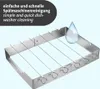 A stainless steel grill skewer holder with a water drop graphic. Náhľad obrázku produktu
