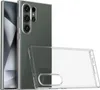 A clear protective phone case is shown next to a smartphone.