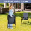 Yaheetech 2er Set Gartenstühle Hochlehner Klappstühle Produktbild-Vorschau 9