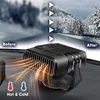 A car heater/cooler is shown on a car dashboard, with a snowy landscape in the background indicating its use in cold weather. Náhľad obrázku produktu