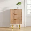 ProximaX Nachttisch 2er Set, Weiß & Naturholz, 3 Produktbild-Vorschau 5