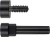 Two black screws on a white background. Produktbild-Vorschau