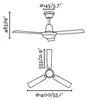 Faro 33001, Haushalts-Lamellenlüfter, Weiß, Zimmerdecke, Produktbild-Vorschau 8