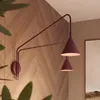Kinkiet NOX 2 burgund z włącznikiem 2xE14  10W stal Podgląd zdjęcia produktu 13