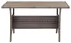 vidaXL Gartentisch Grau 120x70x66 cm Poly Rattan Produktbild-Vorschau 1