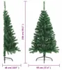 vidaXL Künstlicher Halb-Weihnachtsbaum mit Ständer Grün 150 Produktbild-Vorschau 7