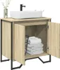 vidaXL Szafka pod umywalkę dąb sonoma 60x35x60 cm materiał Podgląd zdjęcia produktu 2