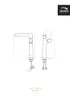 Miscelatore verticale di design per lavabo con bocca a L Anteprima dell’immagine prodotto 4
