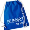 Huuraa Turnbeutel Orlando my love 12 Liter Bright Royal Produktbild-Vorschau 1