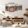 Bild auf Leinwand - Leinwandbild - 4 Teile - Westen Sonne Produktbild-Vorschau 7