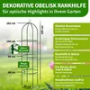 TTL GARDEN Rankhilfe Obelisk XL 195x40cm grün – Rankgitter Produktbild-Vorschau 2