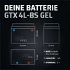 Gelová baterie GP-PRO GTX4L-BS, 12 V, 5 Ah, 55 A, Náhled obrázku produktu 3