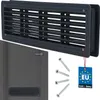KOTARBAU® Lüftungsgitter 13,5 x 46 cm Abluftgitter Grafit Produktbild-Vorschau 1