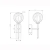 Globo Lighting Wandleuchte Metall schwarz matt, 1x G9 LED Produktbild-Vorschau 11