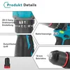 Akku-Bohrschrauber Akku Schlagbohrmaschine Set 55 Nm, mit 2 Produktbild-Vorschau 12