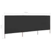 vidaXL 3-teiliges Windschutzgewebe 400 x 80 cm Anthrazit Produktbild-Vorschau 6