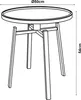 Stolik boczny 'Mippeena' z metalową ramą 54xØ50 cm okrągły Podgląd zdjęcia produktu 4