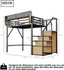 Flieks Etagenbett 140x200cm mit Abnehmbar Lagerregal, Produktbild-Vorschau 7
