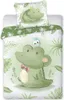 Kinderbettwäsche Krokodil bedruckt Garnitur 100x135 cm + Produktbild-Vorschau 5