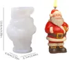 3D silikónové formy na sviečky Father Christmas, vianočné Náhľad obrázku produktu 2
