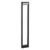 A modern, tall, rectangular garden light with a matte anthracite finish and a white light panel at the top. Náhľad obrázku produktu
