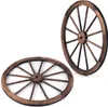 2 ruote di carro in legno, ruota in legno a 12 raggi, Anteprima dell’immagine prodotto 2