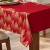 Weihnachtstischdecke mit Weihnachtsbäumen, rechteckig, 140 Produktbild-Vorschau 6