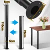 Jayseuw 4X Pieds de meubles 70-110cm Extensible（Noir） Pieds Voir les images du produit 5